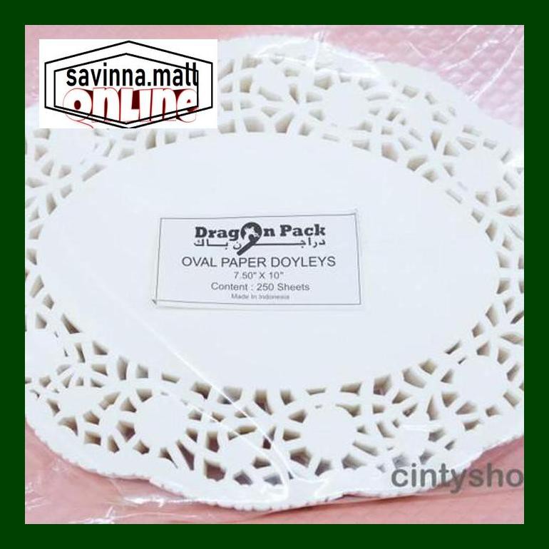 

Dap7Sv Paper Doilies Oval 7,5"X10" / Alas Renda / Renda Kertas Isi 250 Pcs Sav0D