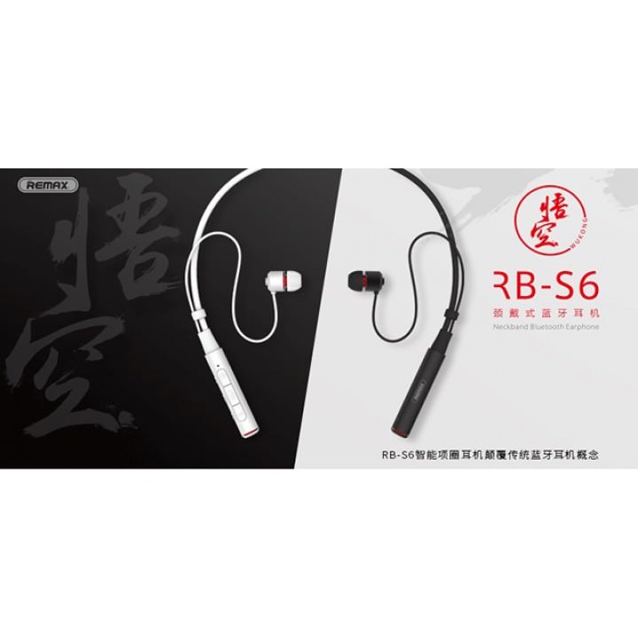 Original REMAX Sporty Neckband Bluetooth 4.1 Headset Wireless Stereo RB-S6