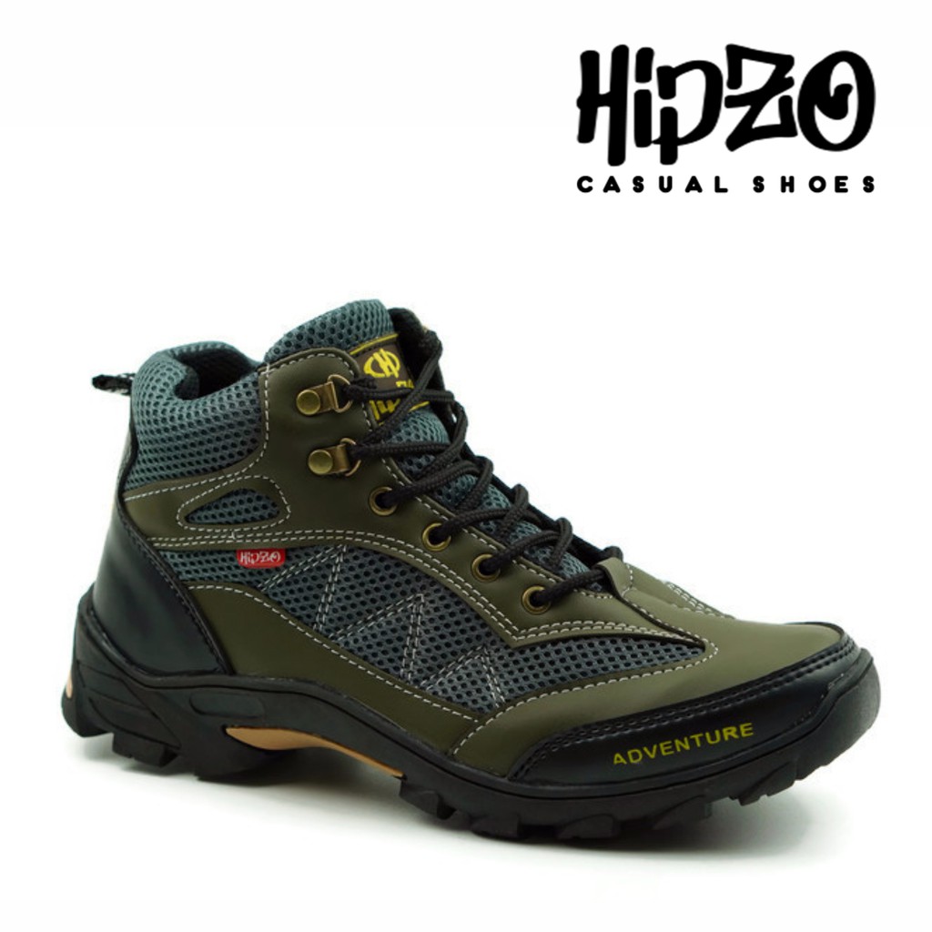 Sepatu Pria Original 100% Hipzo M 032 Pria boots Original Kasual Casual Boots kulit hiking Gunung-Army