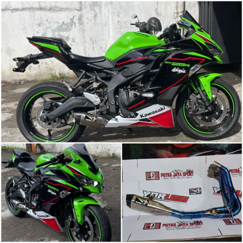 ready knalpot yakuza  for zx25r full system ( pnp )