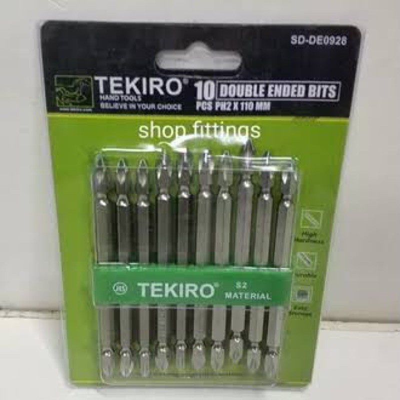 (HRG/PCS) MATA OBENG ANGIN S2 PH2 110MM TEKIRO (SD-DE0928) / DOUBLE ENDED BITS TEKIRO ORIGINAL