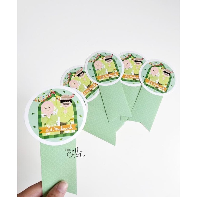 

Ready oke] (SIF075) stiker lebaran lucu untuk toples 500gr (uk 8x15cm)