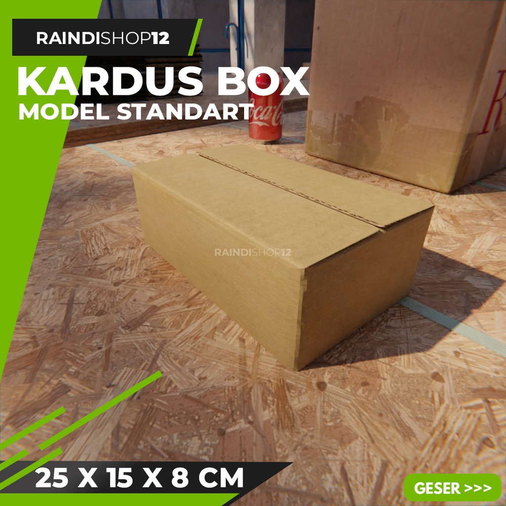 

BOX 25 X 15 X 8 CM KARDUS KOTAK KEMASAN PACKAGING KADO POLOS