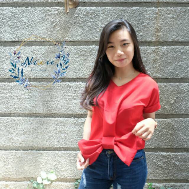BLOUSE PITA /BLOUSE MURAH / ATASAN WANITA / ATASAN CHRISTMAST / ATASAN NATAL / ATASAN MERAH
