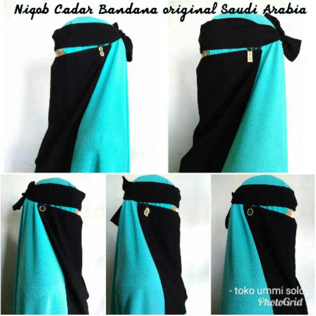 Niqob/Cadar Bandana Plat original Saudi Arabia