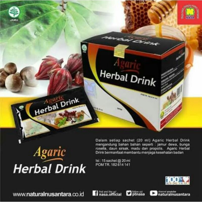 

AGARIC HERBAL DRINK NASA/MEMPERLANCAR PEREDARAN DARAH