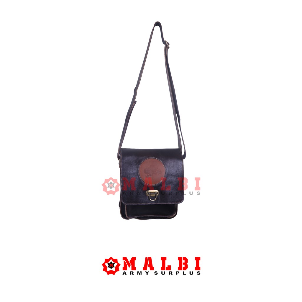 Tas Selempang Jeep Kulit Asli Pria Original Berkualitas Import