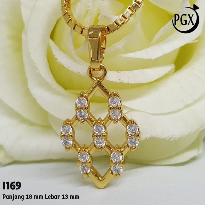 Liontin Kalung Berlian Replika - Perhiasan Xuping Lapis Emas - I169