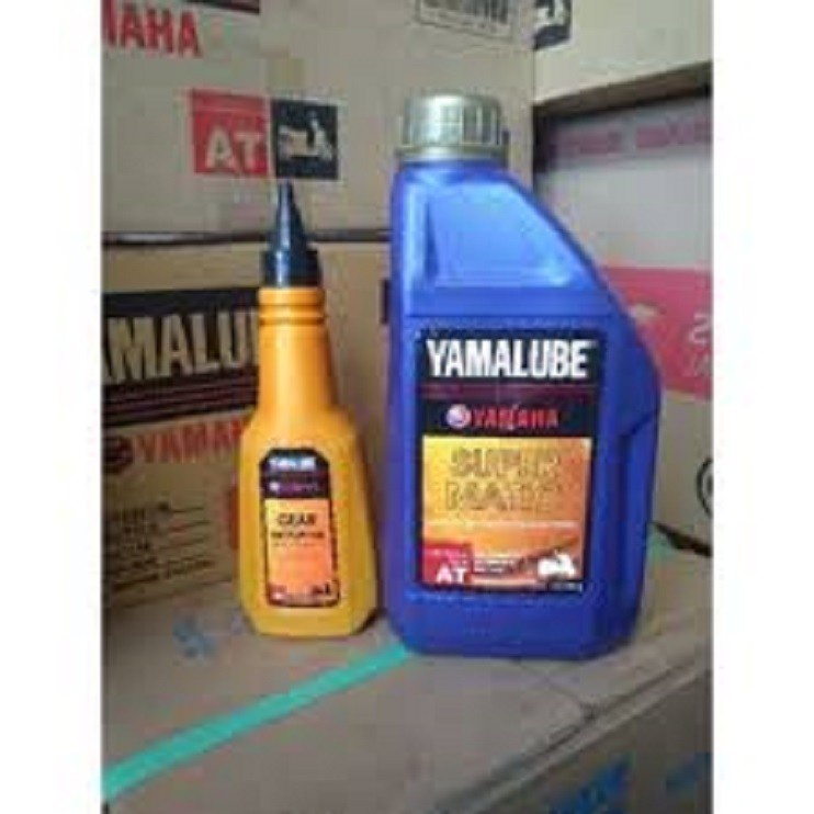 paket oli yamalube super matic 1L &amp; oli gardan yamalube 140ml paket oli yamalube super matic 1 liter dan oli gear yamalube 140ml paket oli nmax aerox lexi oli yamalube super matic 1L original