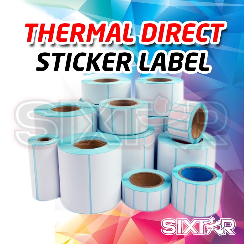 Semicoated Label Sticker 100x150x500 1Line Core 1inch Label Barcode