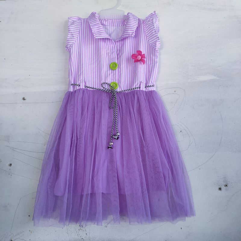 Dress tutu anak 1 2 3 4 tahun gaun tutu anak baju anak cewek perempuan ( dress Putri tutu XL )