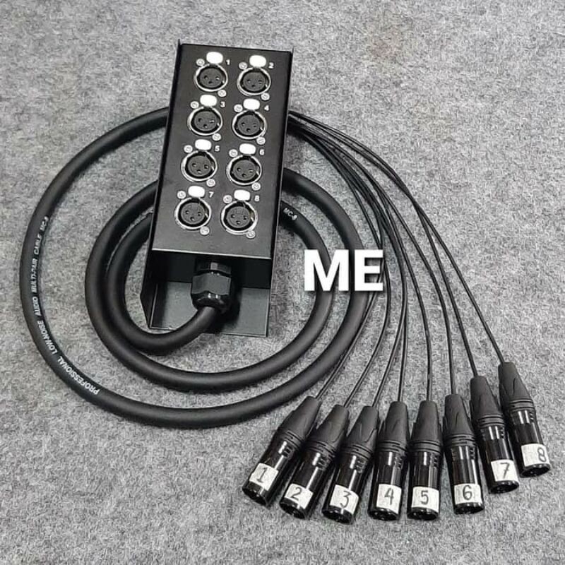 Kabel Snake 8ch panjang 10m plus box
