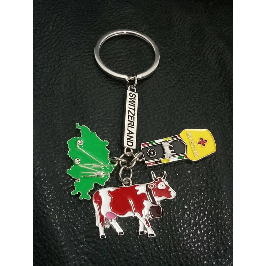 Gantungan kunci souvenir negara Switzerland