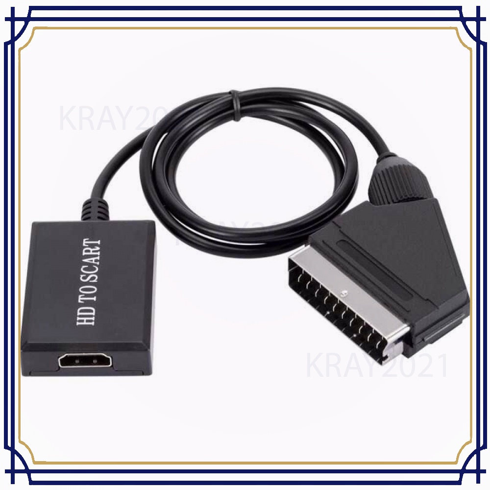 Video Adapter Converter HDMI ke SCART 1080P DT558