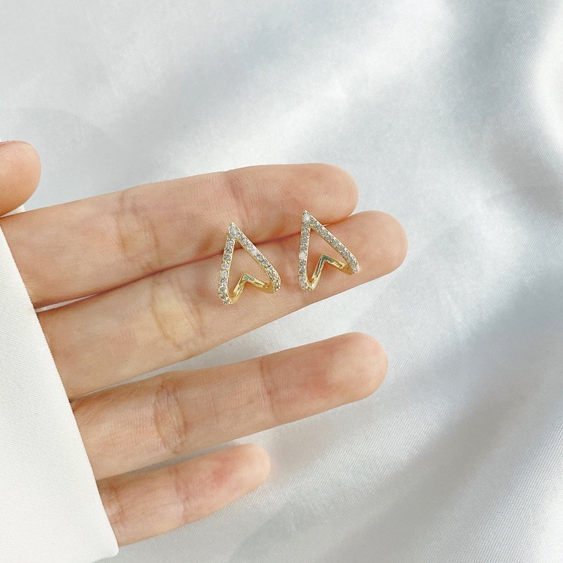 Anting Tusuk Gantung Temperament Hias Berlian Gaya Mewah / Trendy Untuk Wanita