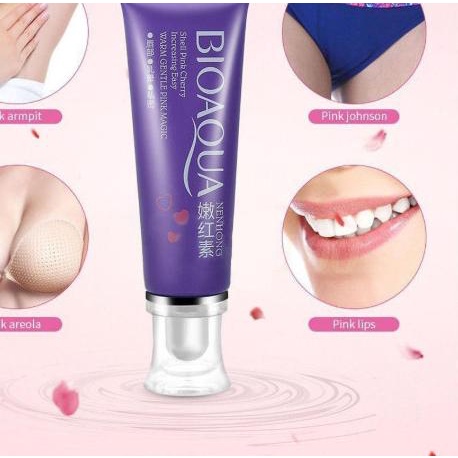 ✰ Pemutih Ketiak Miss V & Pemerah Bibir, Puting KRIM BIOAQUA ASLI ✥