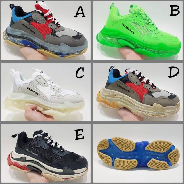 best color balenciaga triple s