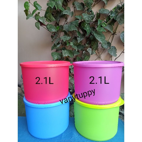 Tupperware tropical round 2.1 liter ecer 1pcs