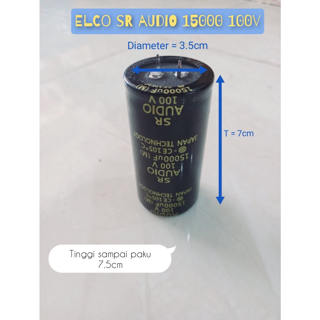 ELCO ELCHO SR AUDIO 15000 100V elco sr-audio 15000uF 100 v 100volt