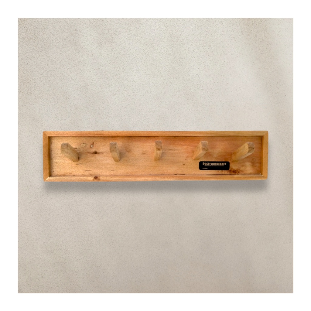 POSST rak gantungan baju kayu pinus jati belanda