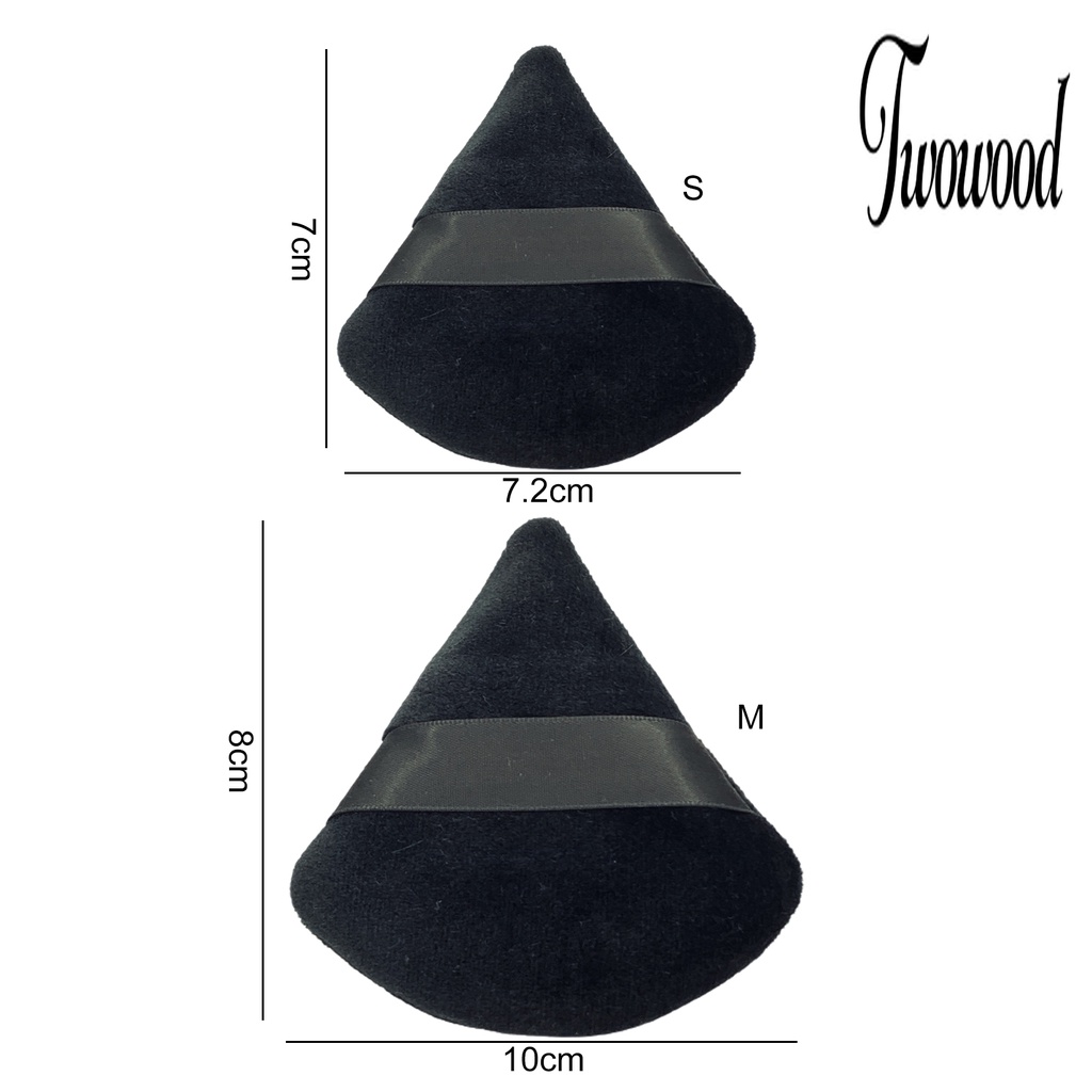 Puff Bedak Tabur Bentuk Segitiga Multifungsi Menyerap Minyak Untuk Makeup