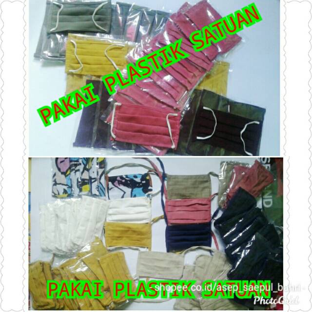 MASKER KAIN KARET ,MASKER KAIN TALI