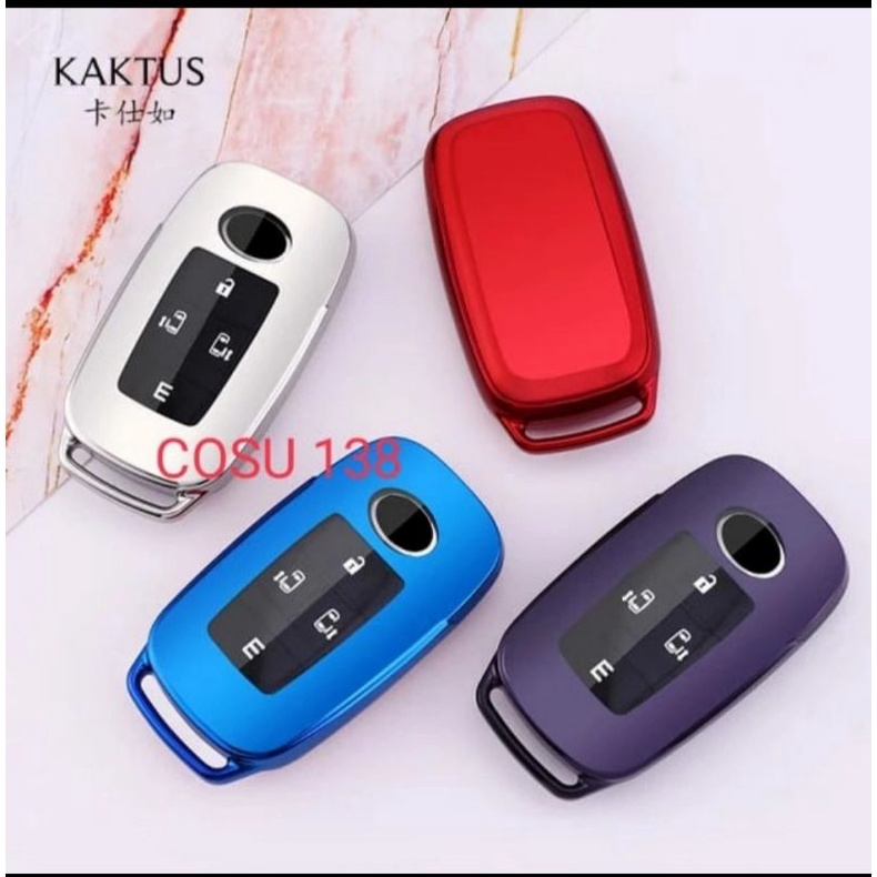 sarung silicon TPU soft case kunci remote raize rocky - ungu hitam