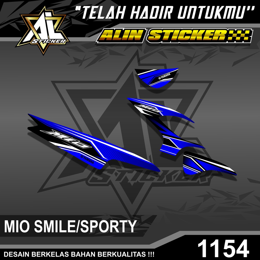 1154 STRIPING STICKER MIO SPORTY SMILE LIS RACING SEMI FULL
