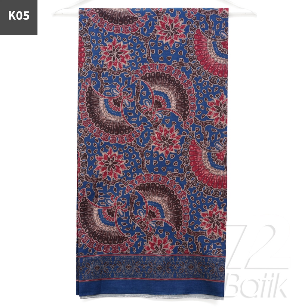 KAIN BATIK PREMIUM Bahan Katun Motif Godong Kembang Warna Merah 721627 Cap 72 Jarik Jarit Samping Kebat Panjang Batik Katun Modern Premium Bahan Seragam Batik Pernikahan Kantor Keluarga Murah Kamen Jadi Batik Bali Lembaran