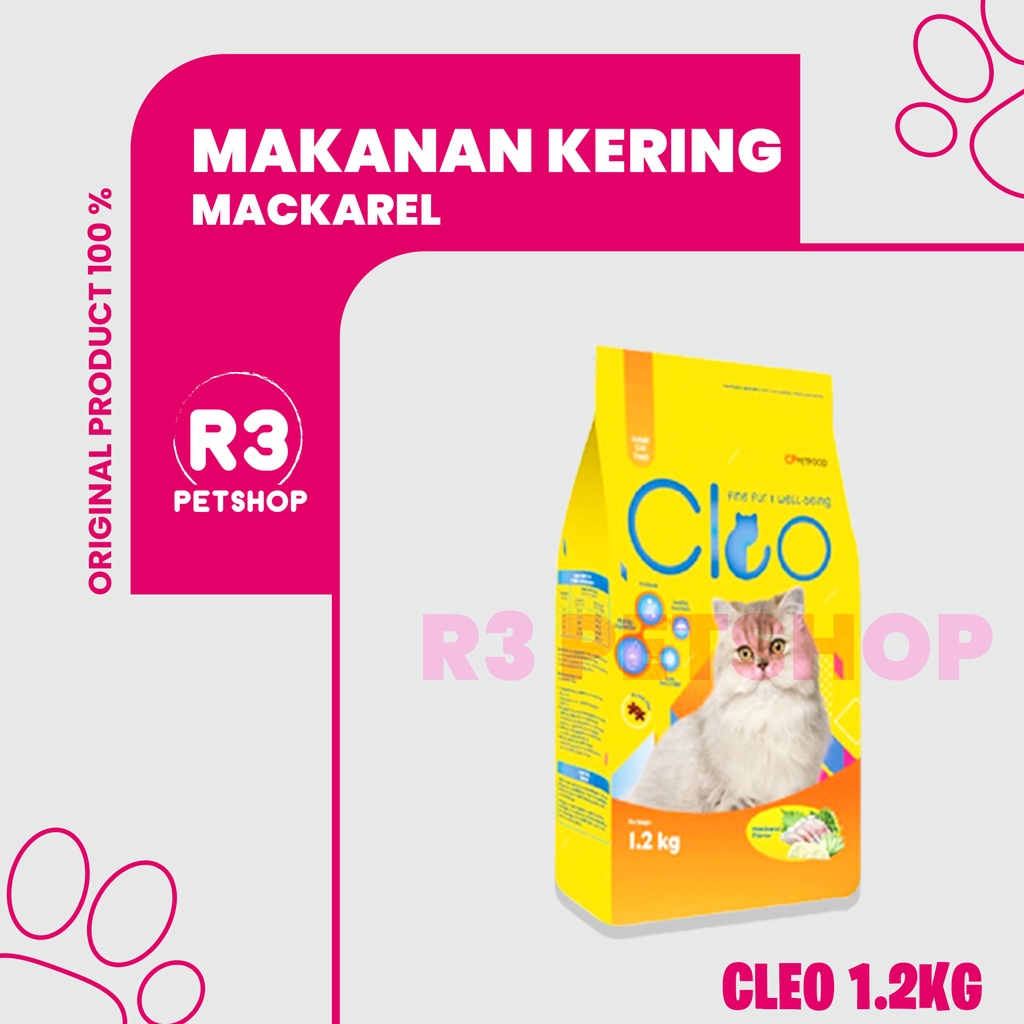 Makanan Kucing murah CLEO 1,2kg All Varian