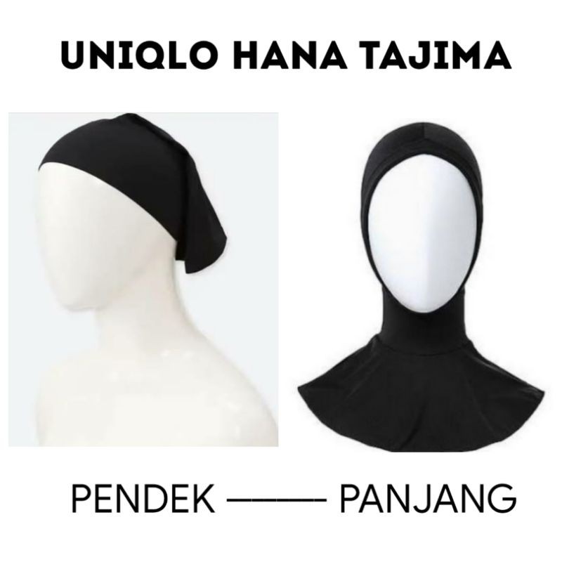 UNIQLO HANATAJIMA Ciput Ninja Hana Tajima AIRism HEADBAND Inner DALAMAN HIJAB JILBAB ORIGINAL
