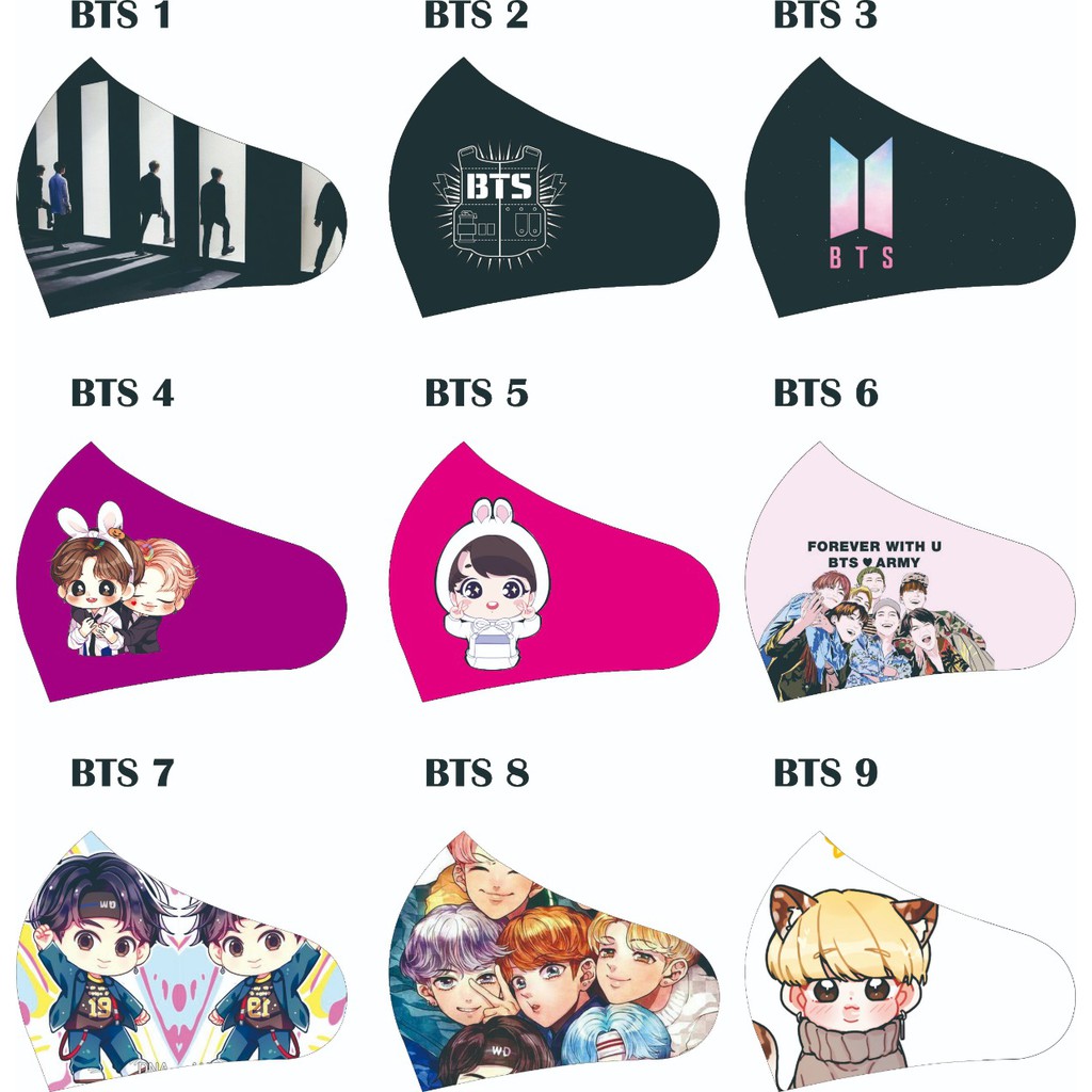 MASKER SCUBA MURAH ANAK DEWASA PRIA WANITA BTS ARMY BT21 CUSTOM KARAKTER NAMA Shopee Indonesia