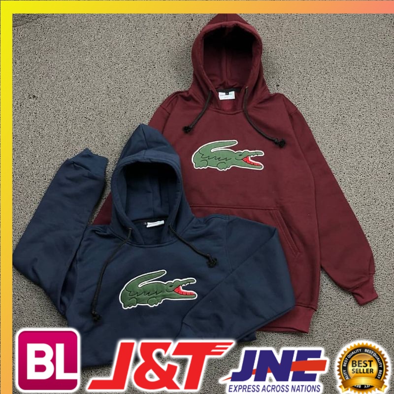 JAKET/SWEATER/HOODIE LACOSTE BORDIR FULLTAG &LABEL