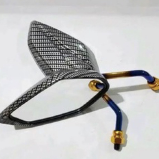 Spion Karbon Twotone Model YAMAHA JUPITER Universal Tangkai Tanggung