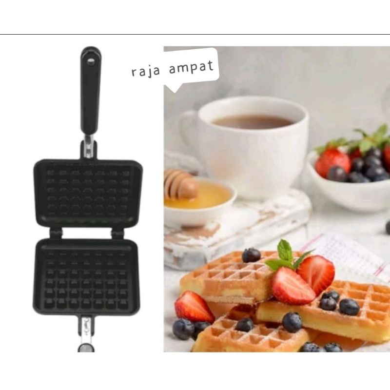 Cetakan kue Waffle Croffle Maker - Tempat buat Wafel Roti Donat Croissant Anti Lengket Marble coated belgian - Alat Mesin croffel crofel waffel