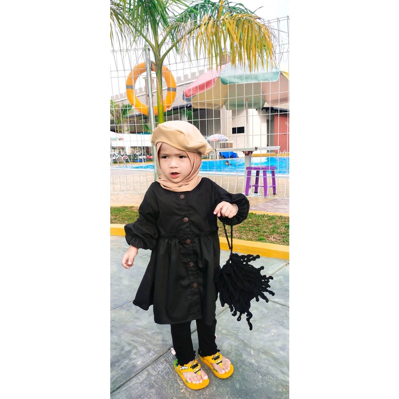 Pashmina Instan Anak 1-5 Tahun Jersy Adem Strech Jilbab Pasmina Instan Anak