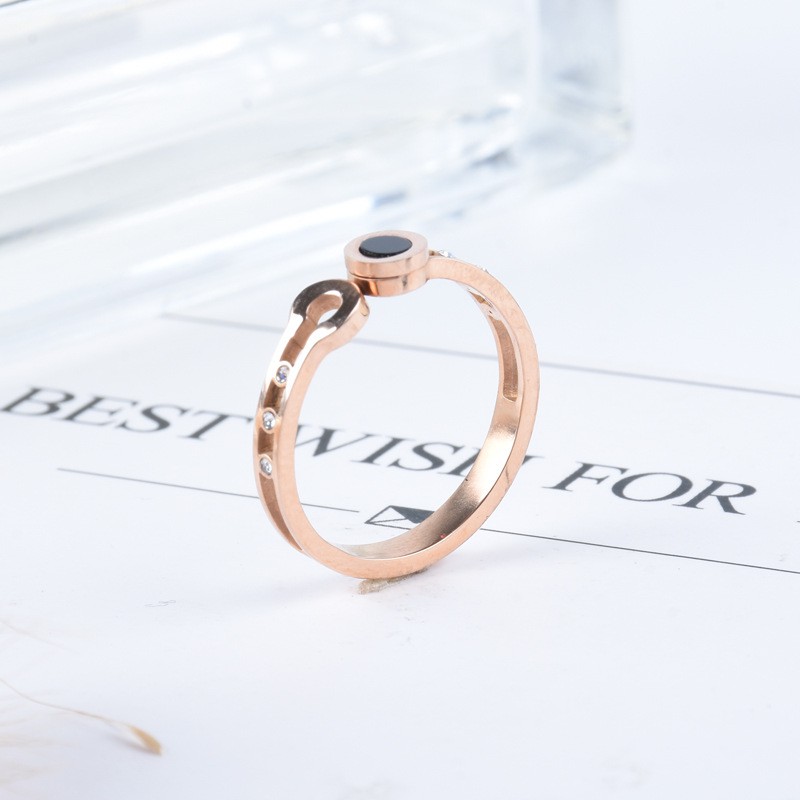 Cincin Titanium Mini Korea Wanita CK142 simple elegant cocok hadiah kekinian