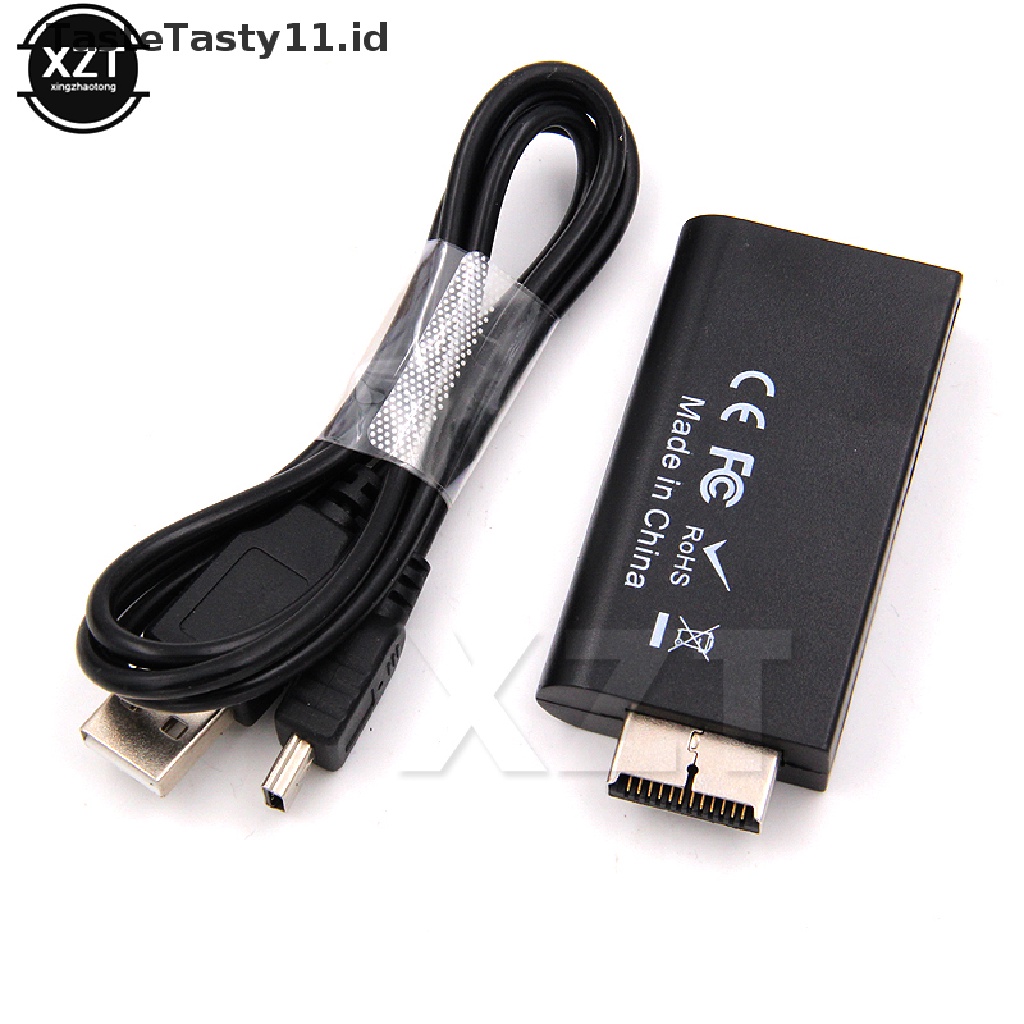 Tastetasty Adapter Konverter Video PS2 Ke HDMI Dengan Output Audio 3.5mm Untuk HDTV Monitor US