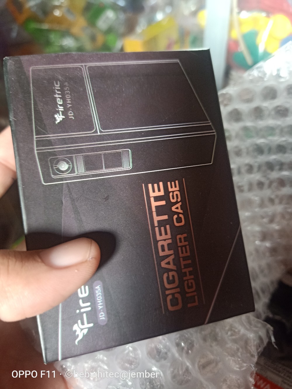 [promo] Cod Kotak Rokok 20 Slot Dengan Korek Elektrik Removable || Focus Jd-yh035a Murah