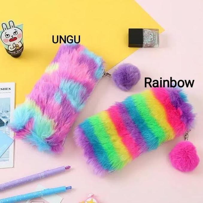 Terbaru  Kotak Pensil Anak Unicorn Warna Warni / Pencil Case Anak Unicorn