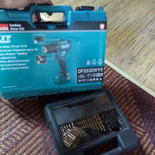 Paket Mata Bor Set 70pc / Mesin Bor Baterai Cordless Drill / Makita Df331 / Termurah Terlengkap