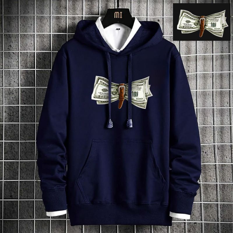 Sweater hoodie pria wanita MONEY termurah bahan fleece tebal