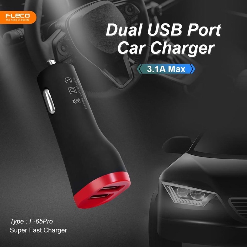 PROMO CAR CHARGER FLECO F-65PRO 2USB FC PROMO