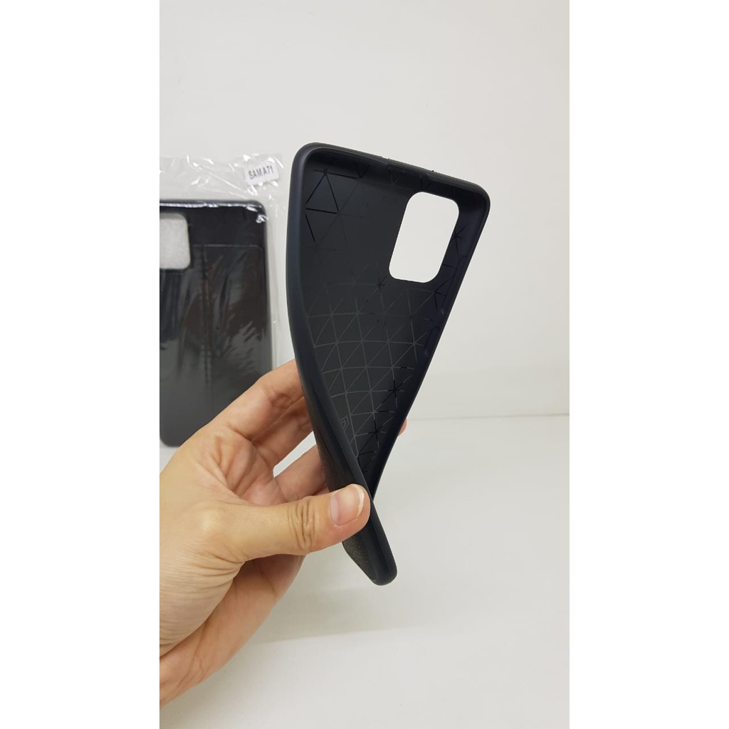 Auto Fokus Samsung A71 6.7 inchi Leather Soft Case A715F AUTOFOCUS Motif Kulit Jeruk