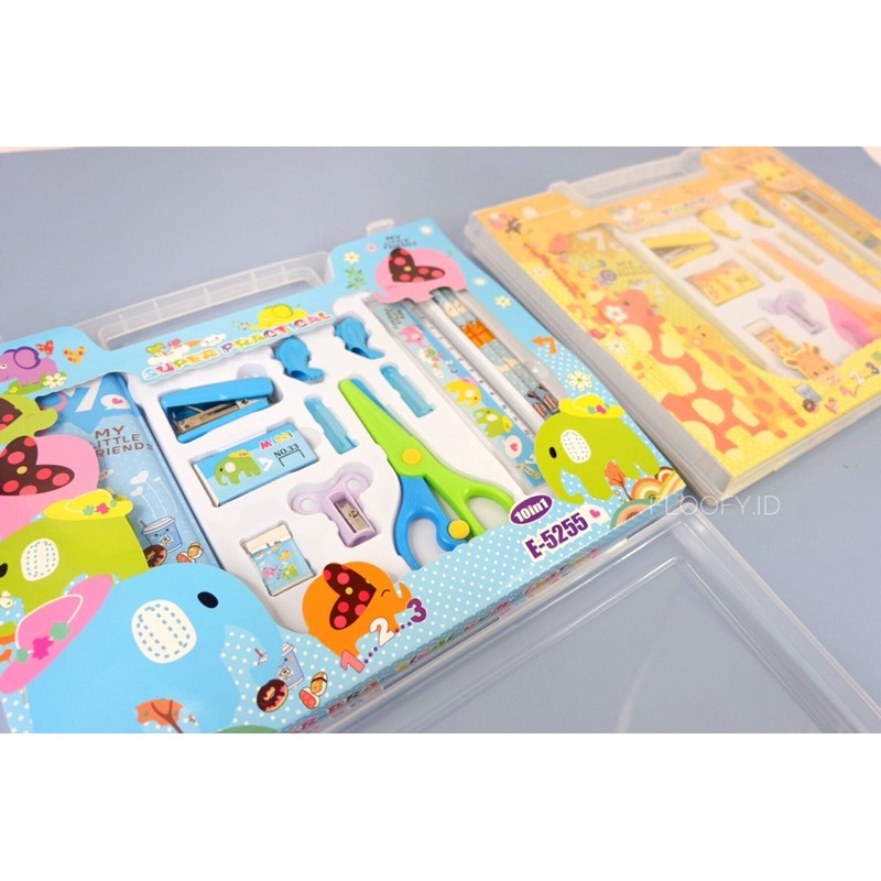 

Stationery Set 10in1 / Satu Set Alat Tulis Anak / Alat Tulis Sekolah / Paket Alat Tulis