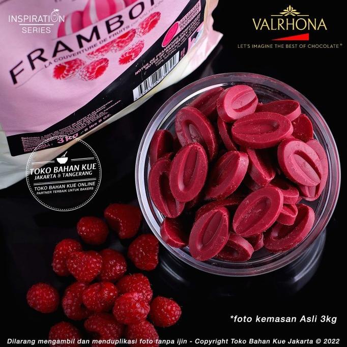 

Valrhona Inspiration Raspberry FRAMBOISE 1kg Chocolate Couverture Coin ---NEW---