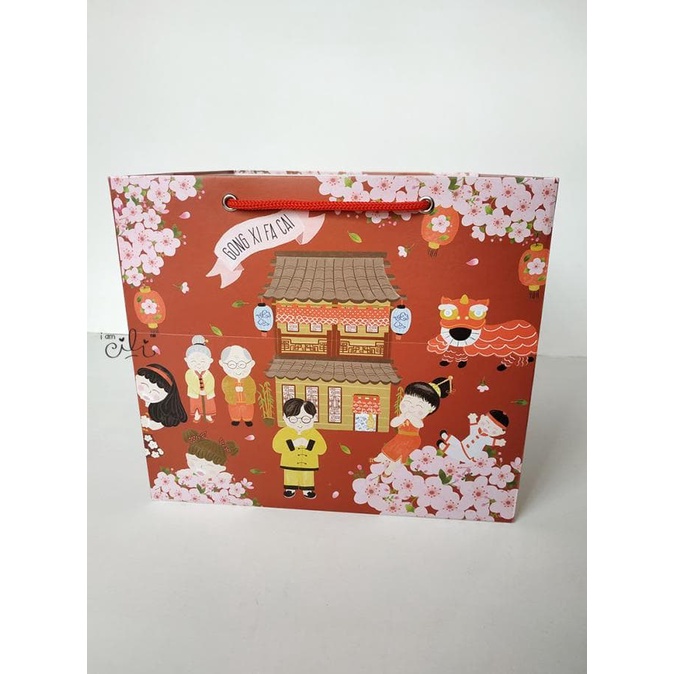 

(TERLARIS) (PBCNY24-001) PaperBag Imlek cny sincia konyen uk 24x24x21