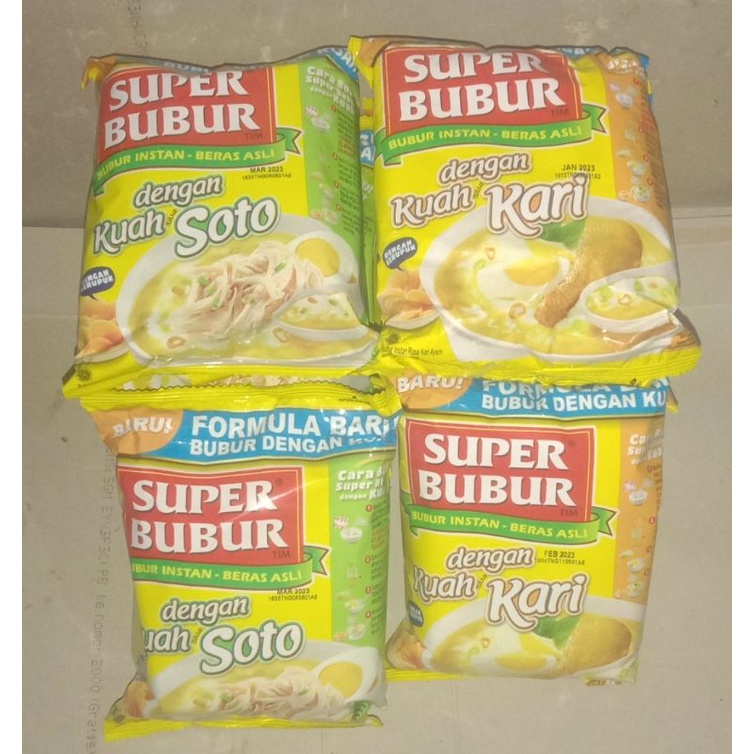 

Super Bubur Soto/Kari/Abon 49gr