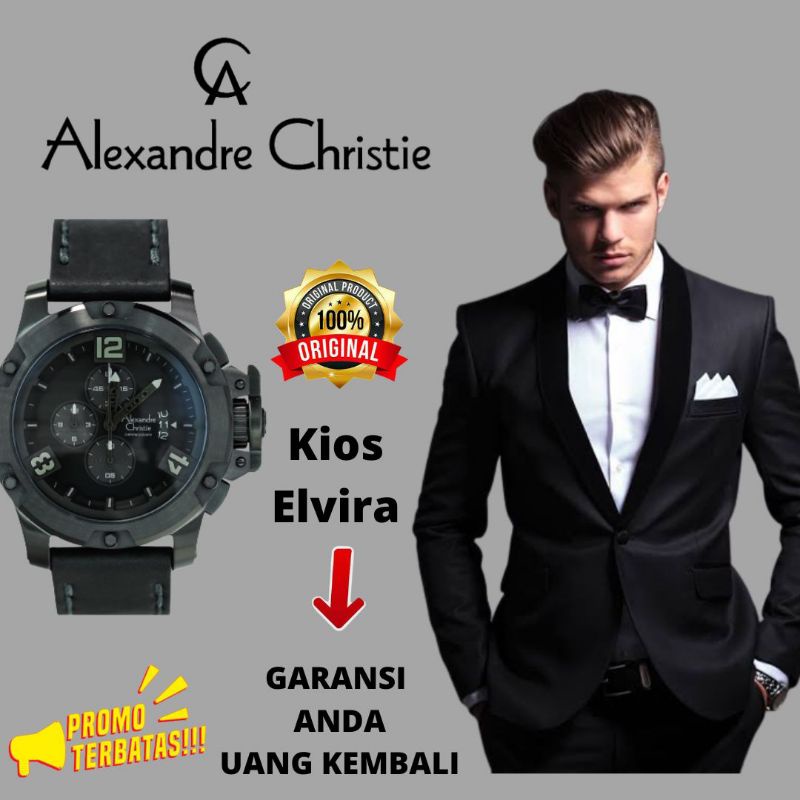 jam tangan pria alexander alexandre christie cristie cristy ac pria original ori 100% terbaru anti a