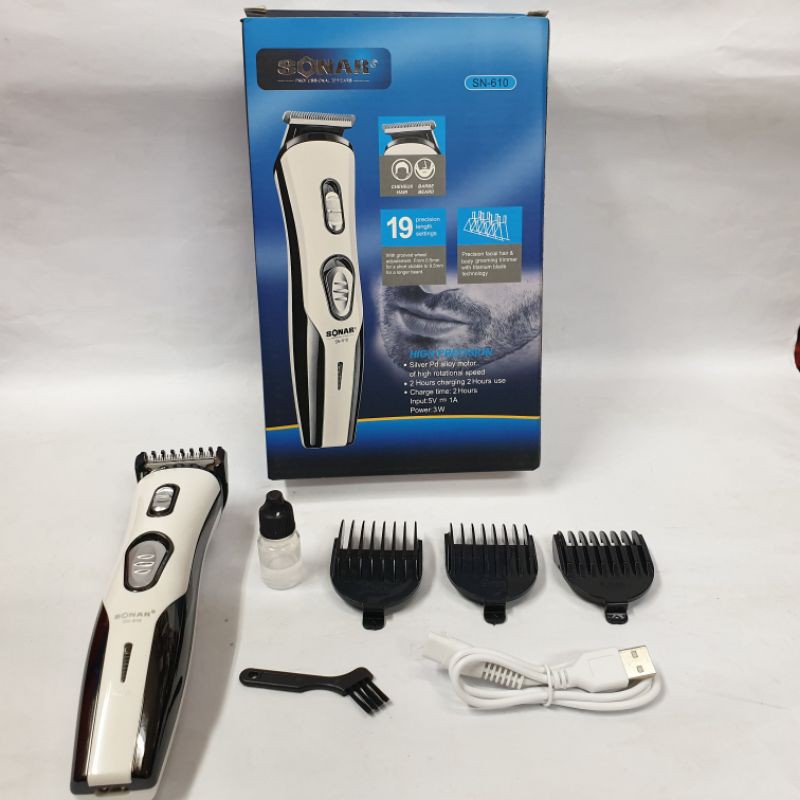 Alat Cukur Rambut Sonar Pria Anak Kliper Original  SN 610  Barber Salon Hair Clipper Murah